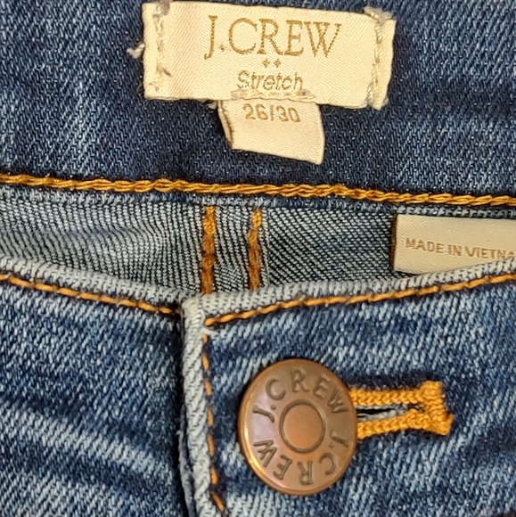 J Crew Women's Stretch Skinny Blue Jeans - Picture 3 of 5